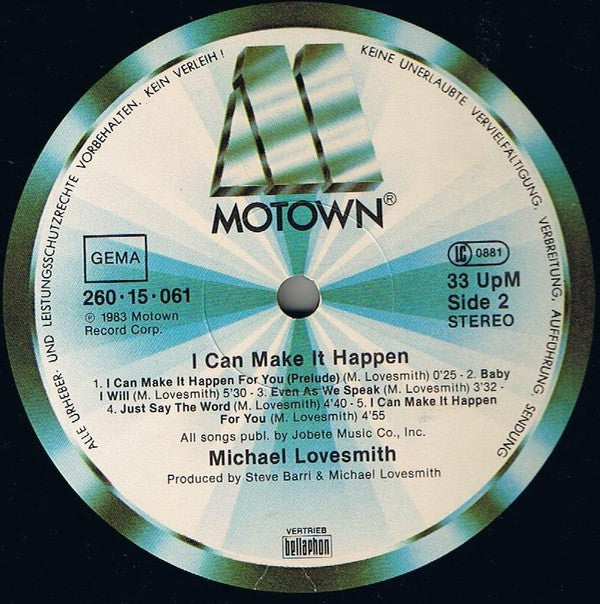 Michael Lovesmith - I Can Make It Happen