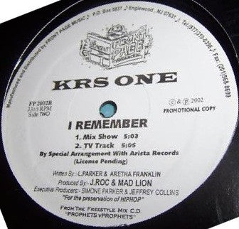 KRS-One - (The Real HipHop Is...) Ova Here / I Remember