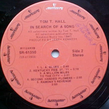 Tom T. Hall - In Search Of A Song