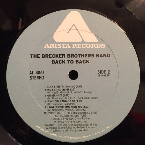 Brecker Brothers, The - Back To Back