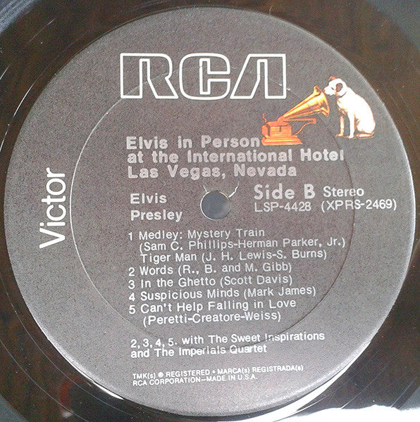 Elvis Presley - Elvis In Person At The International Hotel
