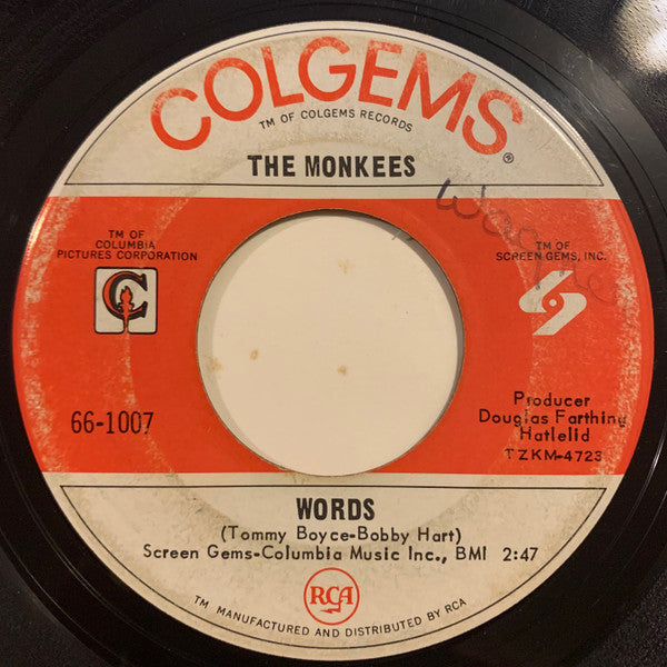 Monkees, The - Pleasant Valley Sunday / Words