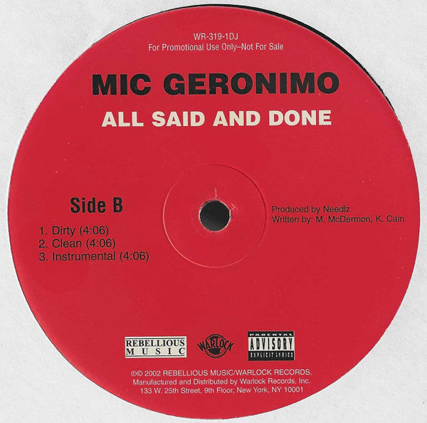 Fly High (Rebellious Remix) / All Said And Done