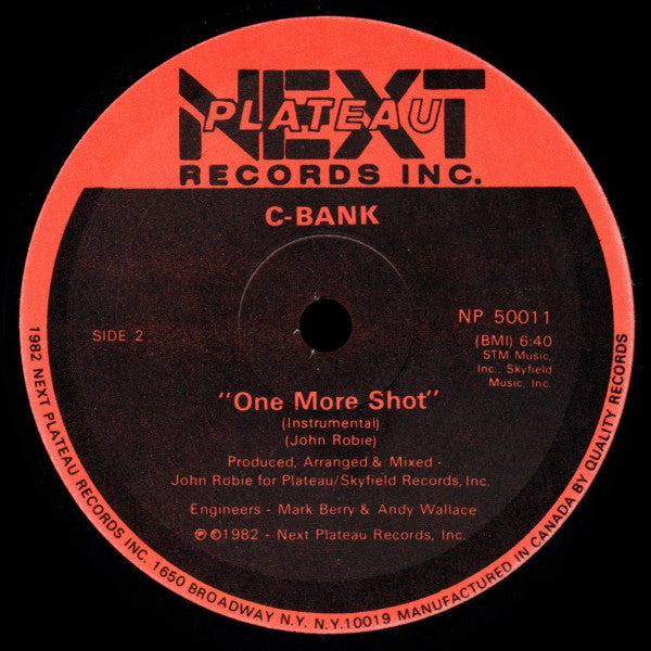 C-Bank Featuring Jenny Burton - One More Shot