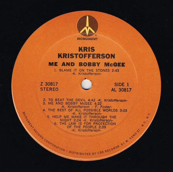 Kris Kristofferson - Me And Bobby McGee