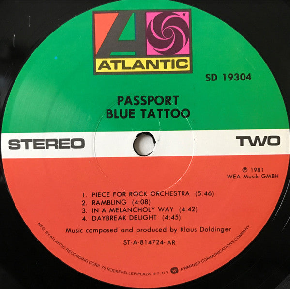 Passport - Blue Tattoo