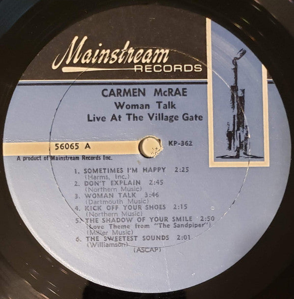 Carmen McRae - Woman Talk, Live At The Village Gate