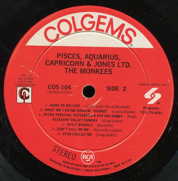 Monkees, The - Pisces, Aquarius, Capricorn & Jones Ltd.