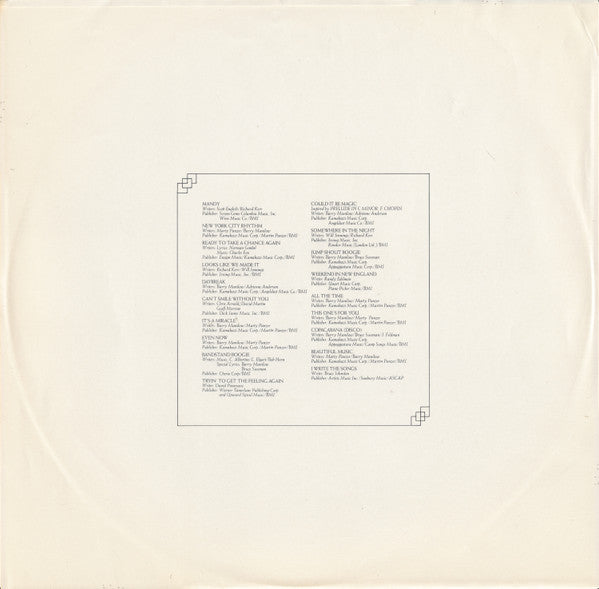 Barry Manilow - Greatest Hits