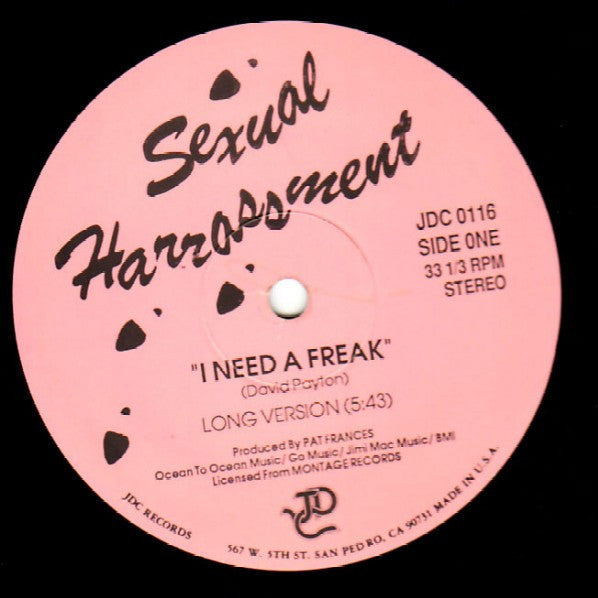 Sexual Harrassment - I Need A Freak