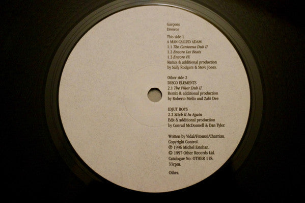 Garçons - Divorce (The Remixes)
