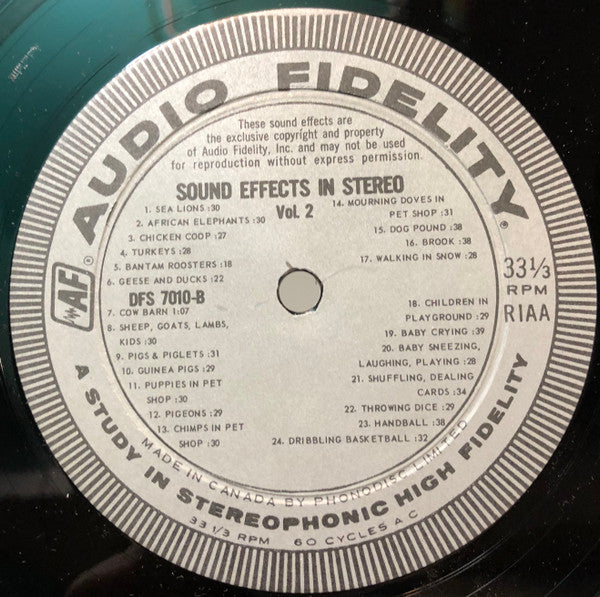 No Artist - Sound Effects, Volume 2