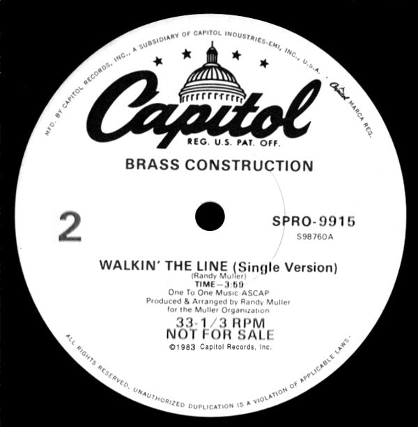 Brass Construction - Walkin' The Line