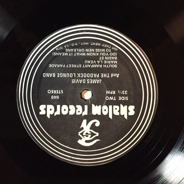 James Davis And Paddock Jazz Band, The - Burnin' New Orleans Dixieland