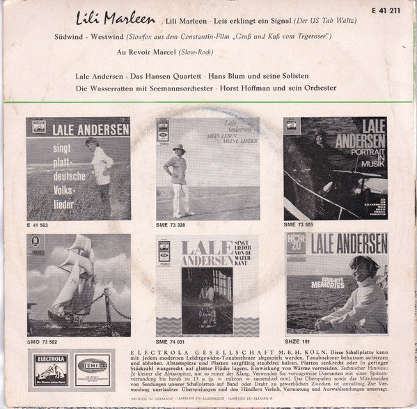 Lale Andersen - Lili Marleen