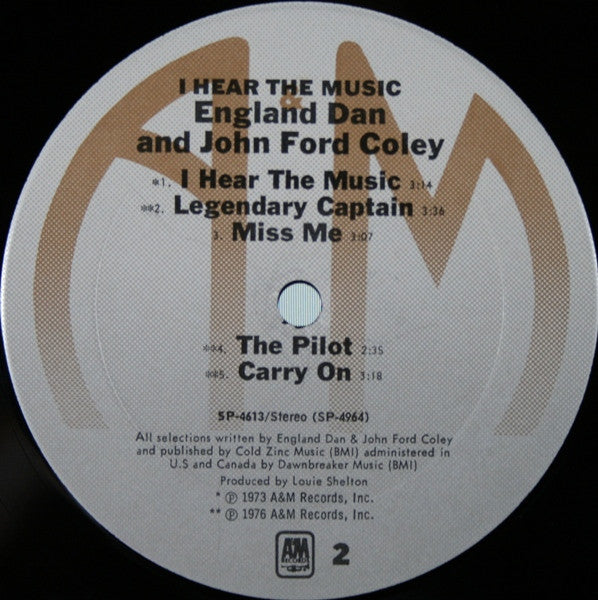 England Dan & John Ford Coley - I Hear The Music