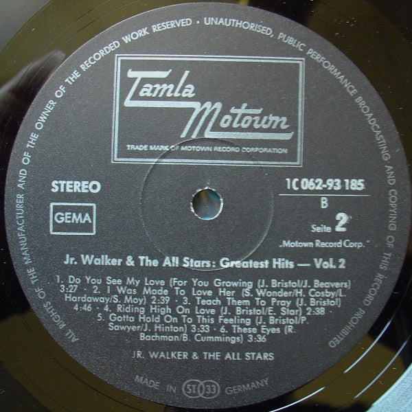 Junior Walker & The All Stars - Greatest Hits - Volume 2