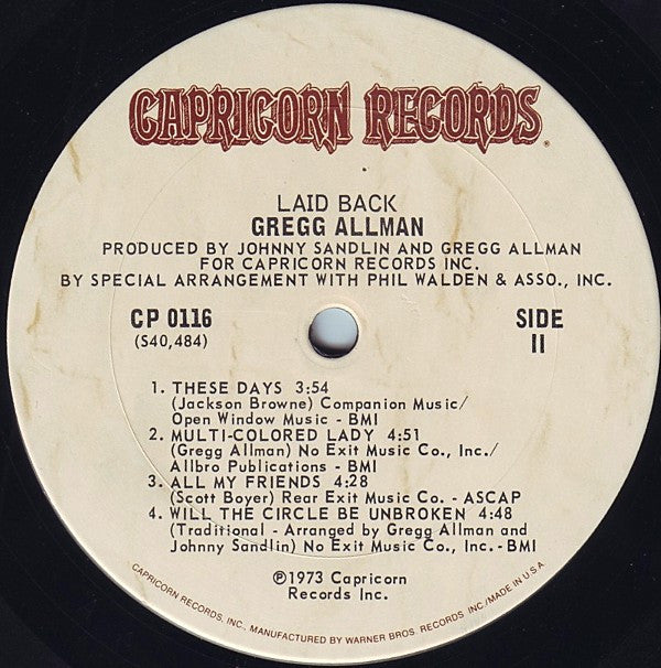 Gregg Allman - Laid Back