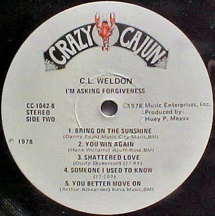 C.L. Weldon - I'm Asking Forgiveness