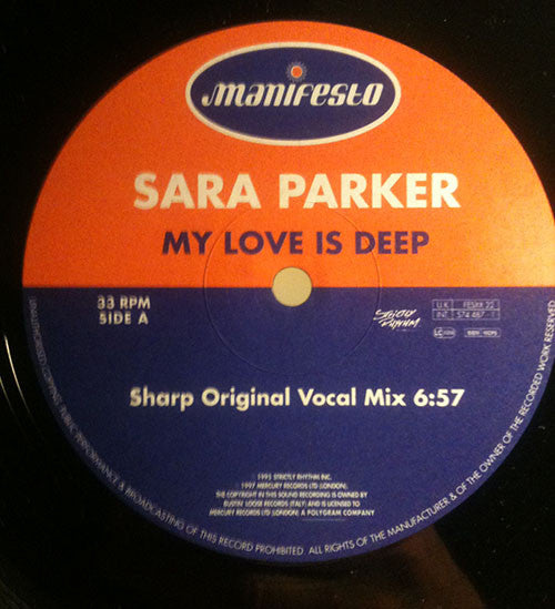 Sara Parker - My Love Is Deep
