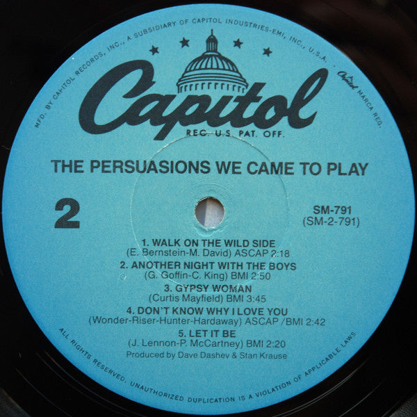 Persuasions, The - We Came To Play
