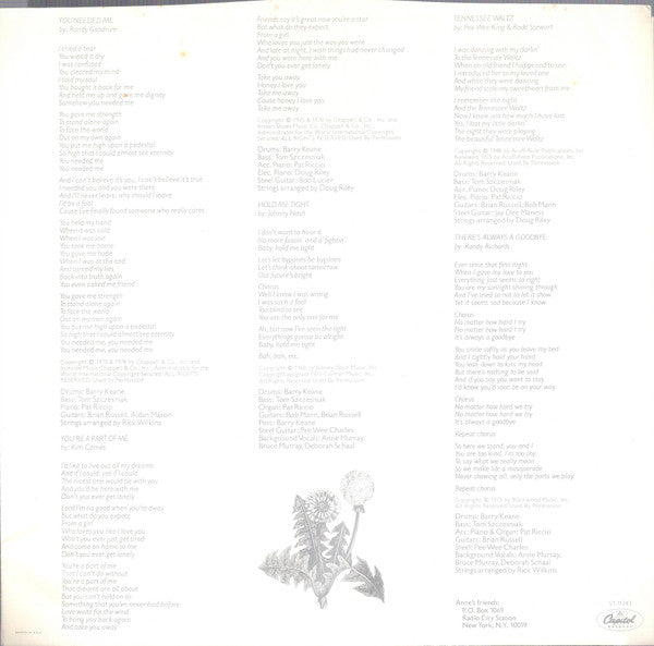 Anne Murray - Let's Keep It That Way
