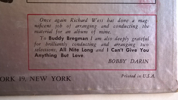 Bobby Darin - This Is Darin
