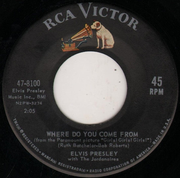 Elvis Presley With Jordanaires, The - Return To Sender / Where Do You Come From