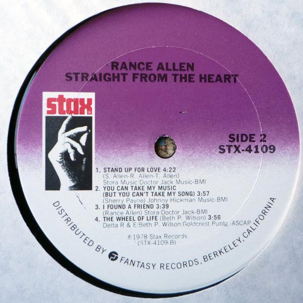 Rance Allen - Straight From The Heart