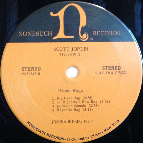 Scott Joplin, Joshua Rifkin - Piano Rags