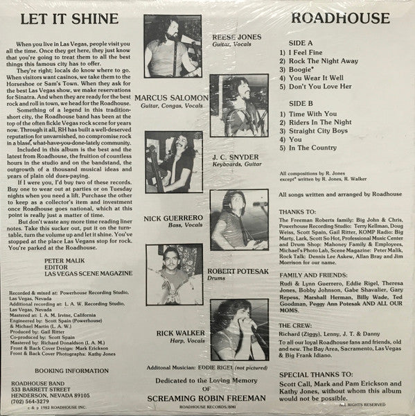 Roadhouse Band - Let It Shine
