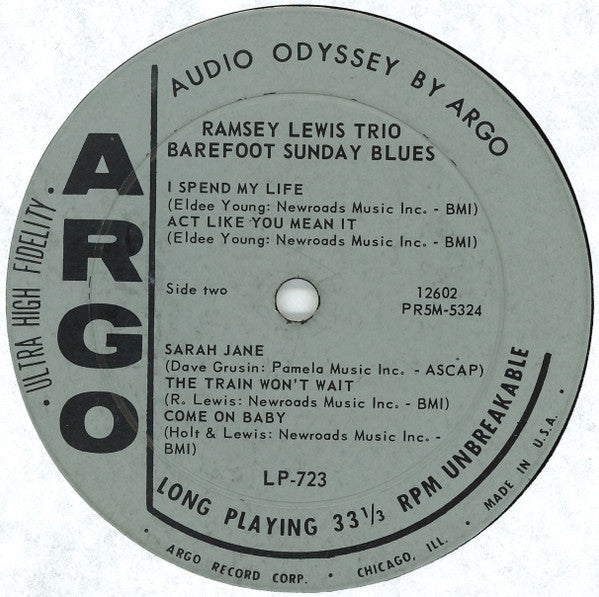 Ramsey Lewis Trio, The - Barefoot Sunday Blues