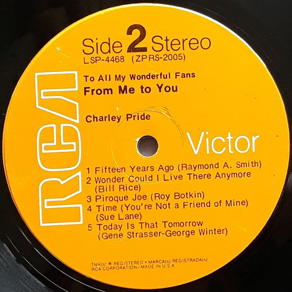 Charley Pride - From Me To You