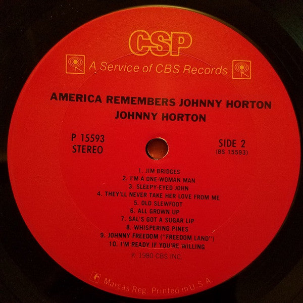 Johnny Horton - America Remembers...
