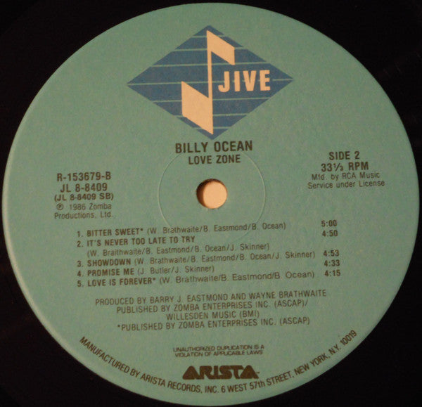 Billy Ocean - Love Zone