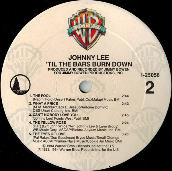 Johnny Lee - 'Til The Bars Burn Down