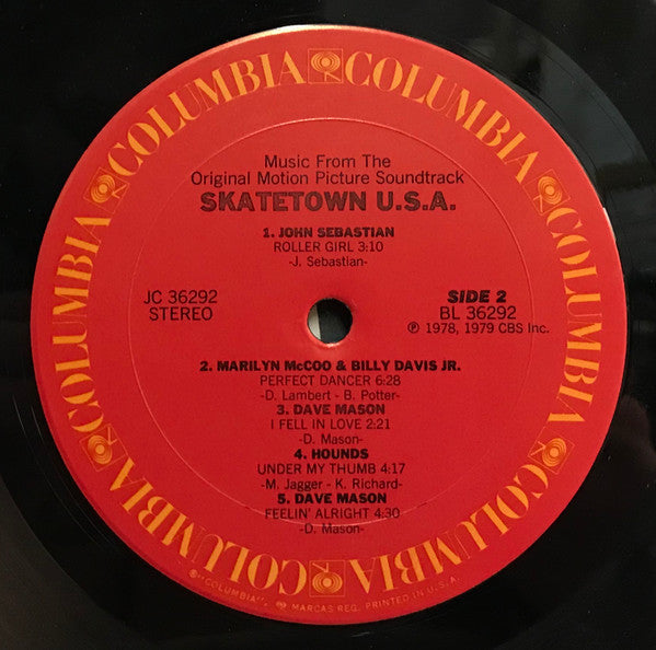 Various - Skatetown USA (Music From The Motion Picture Soundtrack)