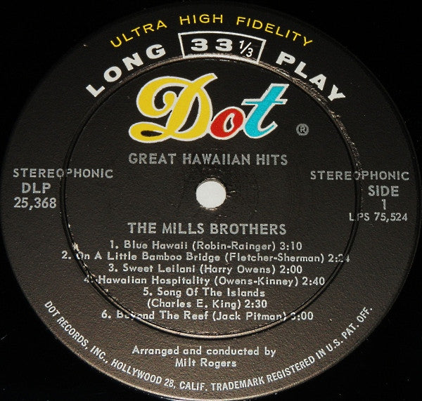 Mills Brothers, The - Great Hawaiian Hits