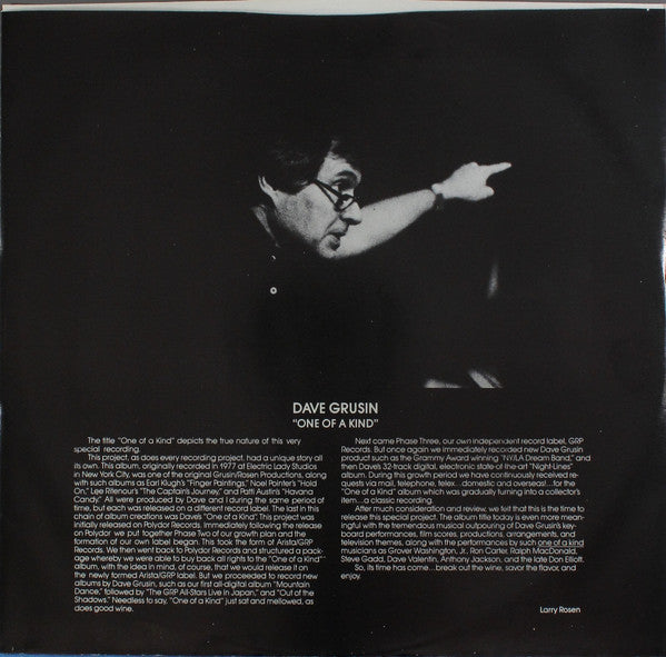 Dave Grusin - One Of A Kind (Special Edited Version)