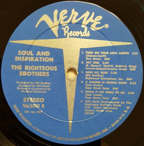 Righteous Brothers, The - Soul & Inspiration