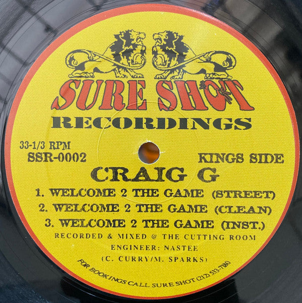 Craig G - Sing-A-Long / Welcome 2 The Game