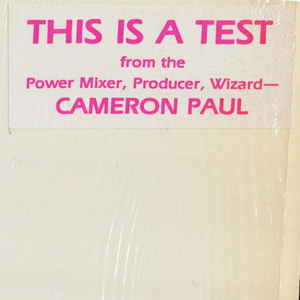 Cameron Paul - This Is A Test