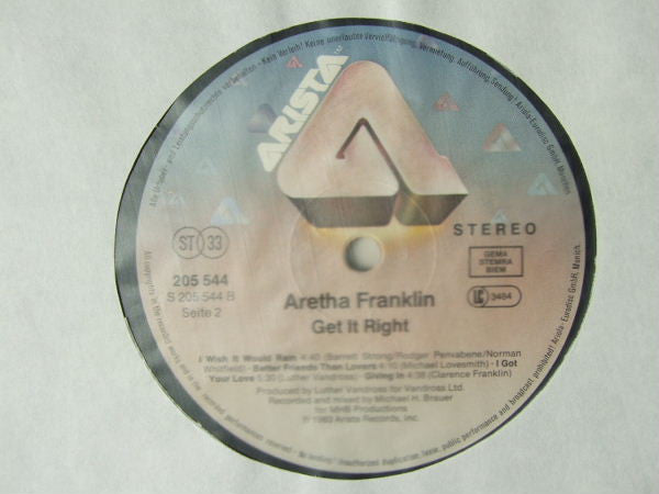 Aretha Franklin - Get It Right