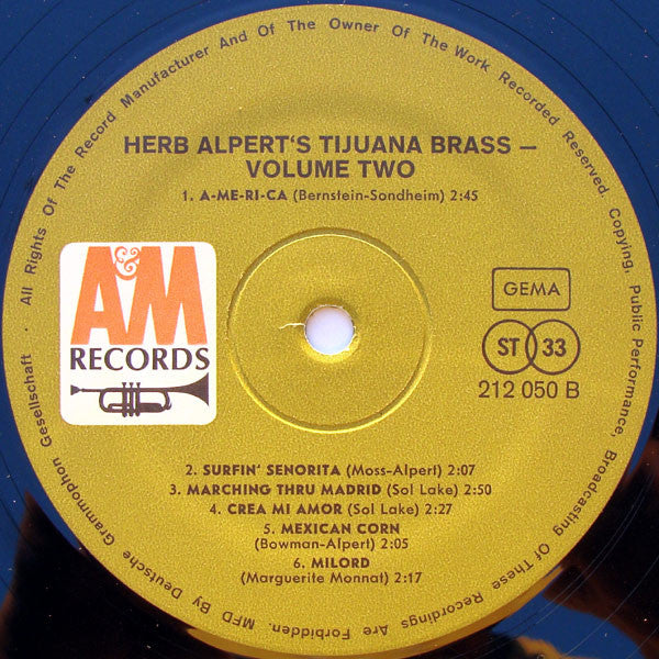 Herb Alpert & The Tijuana Brass - Volume 2