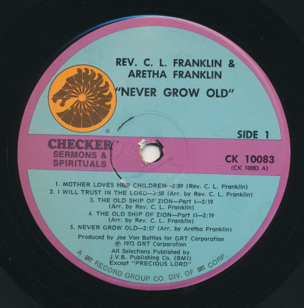 Reverend C.L. Franklin And Aretha Franklin - Never Grow Old