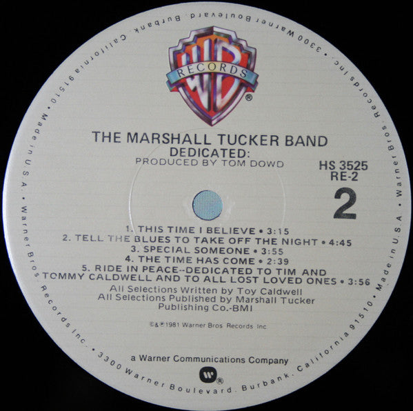 Marshall Tucker Band, The - Dedicated