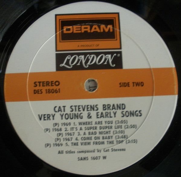 Cat Stevens - Very Young And Early Songs