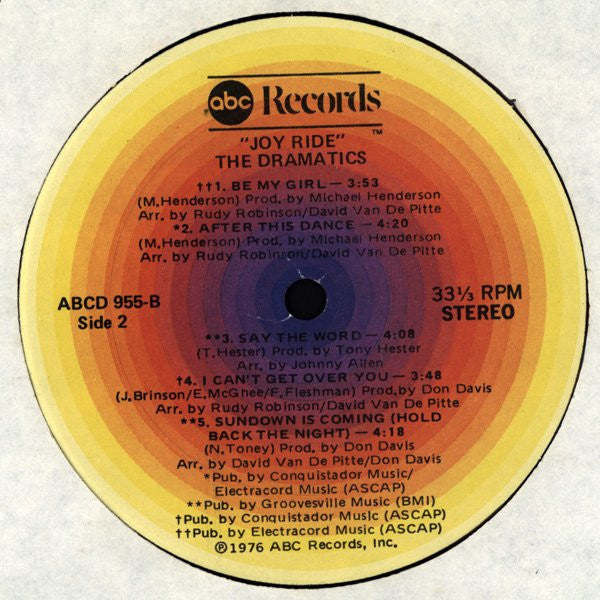 Dramatics, The - Joy Ride