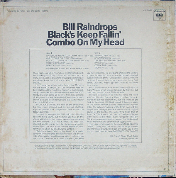 Bill Black's Combo - Raindrops Keep Fallin' On My Head