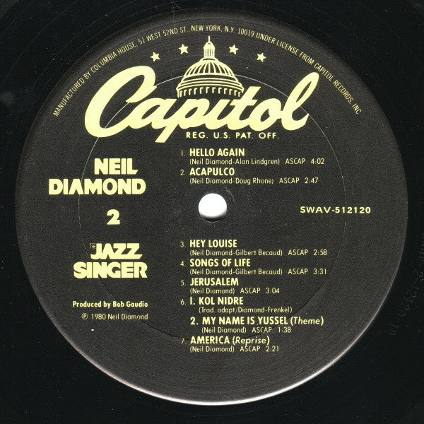 Neil Diamond - The Jazz Singer (Original Songs From The Motion Picture)